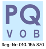 PQ VOB – präqualifiziertes Bauunternehmen, Reg.-Nr. 010.154870
